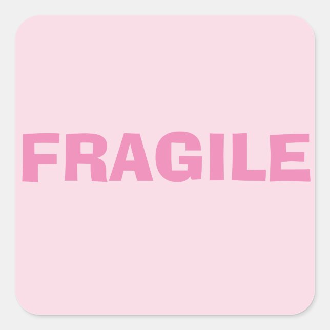 Fragile Square Sticker (Front)