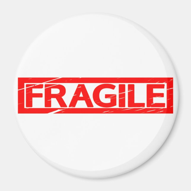 Fragile Stamp Magnet (Front)