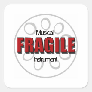 Fragile Steel Pan  Stickers