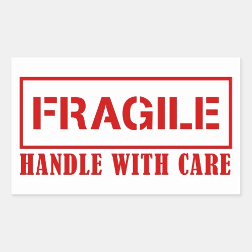 Fragile sticker _ handle with care _ Fargile stamp