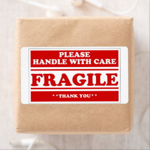 Fragile Stickers for Shipping and Moving Please Ha