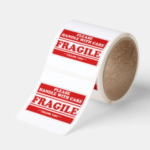 Fragile Stickers for Shipping and Moving Please Ha