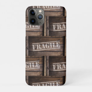 Fragile wood crate vintage iPhone 11 pro case