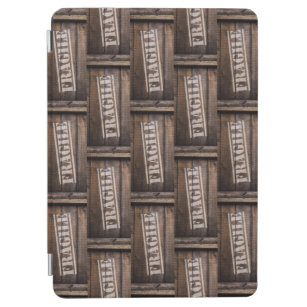 Fragile wood crate vintage iPad air cover