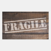 Fragile wood crate vintage