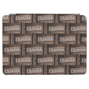 Fragile wood crate vintage shipping brown iPad air cover