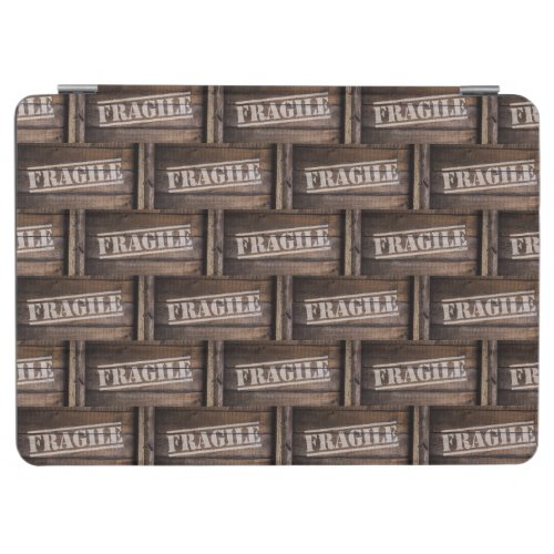 Fragile wood crate vintage shipping brown iPad air cover