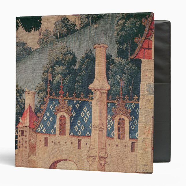 Fragment of a medieval tapestry 3 ring binder (Front/Inside)