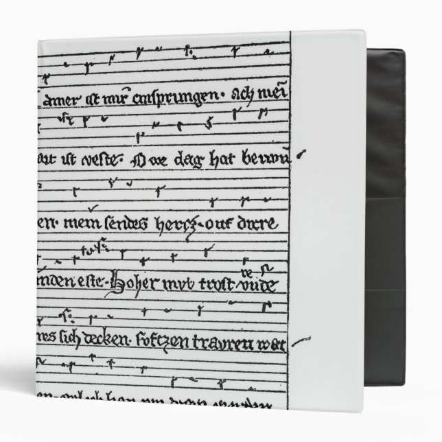 Fragment of a poem 3 ring binder (Front/Inside)