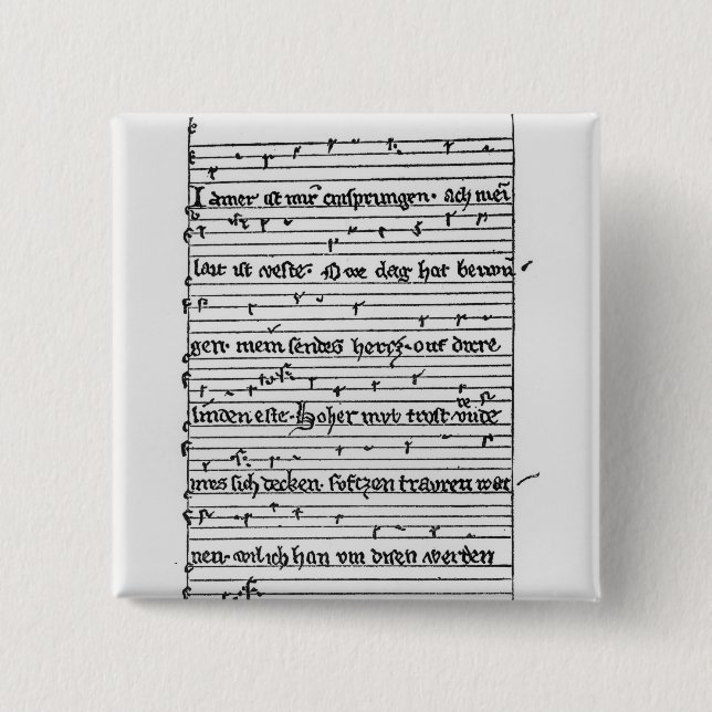 Fragment of a poem pinback button (Front)