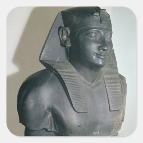 Fragment of an Egyptian style statue of Ptolemy I Square Sticker