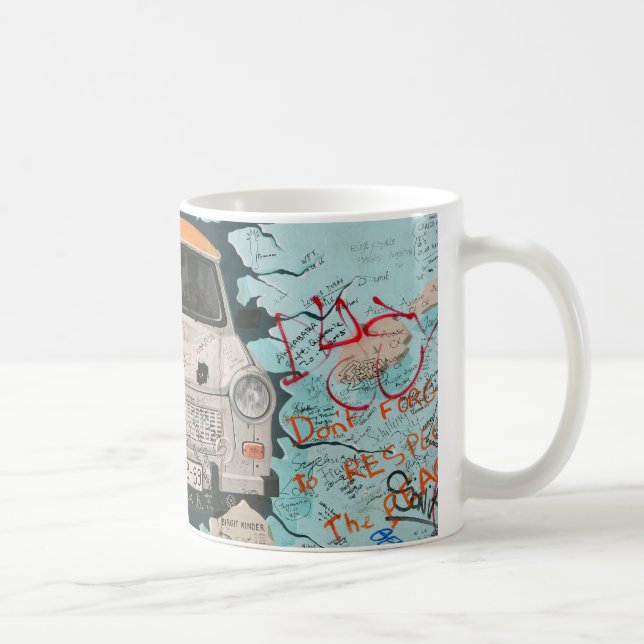 Fragment of Berlin wall Coffee Mug (Right)