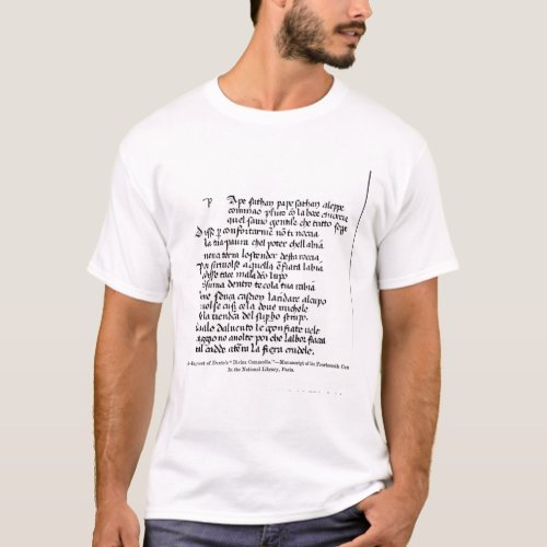Fragment of Dantes  Divina Commedia T_Shirt