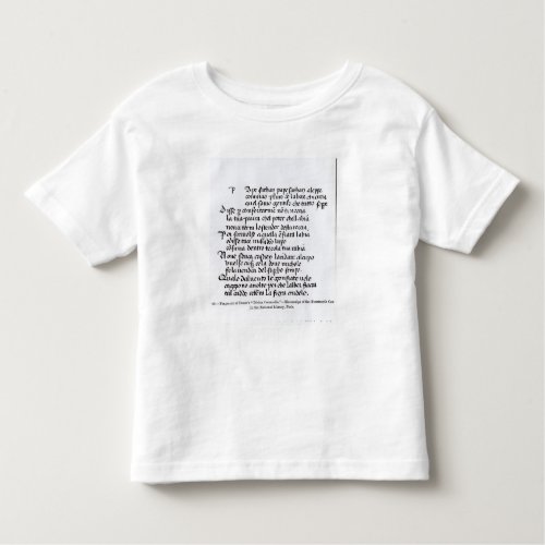 Fragment of Dantes  Divina Commedia Toddler T_shirt