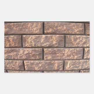 Fragment of the wall of the large concrete blocks rectangular sticker