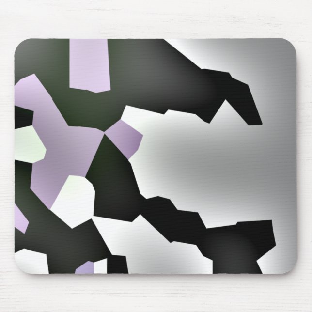 "Fragmented Dream" Digital Abstract Art Mouse Pad (Front)