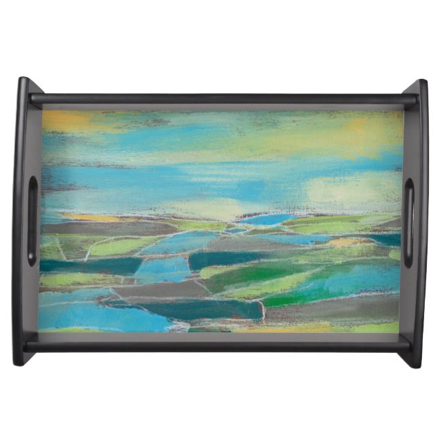Fragmented Field I Serving Tray (Front)