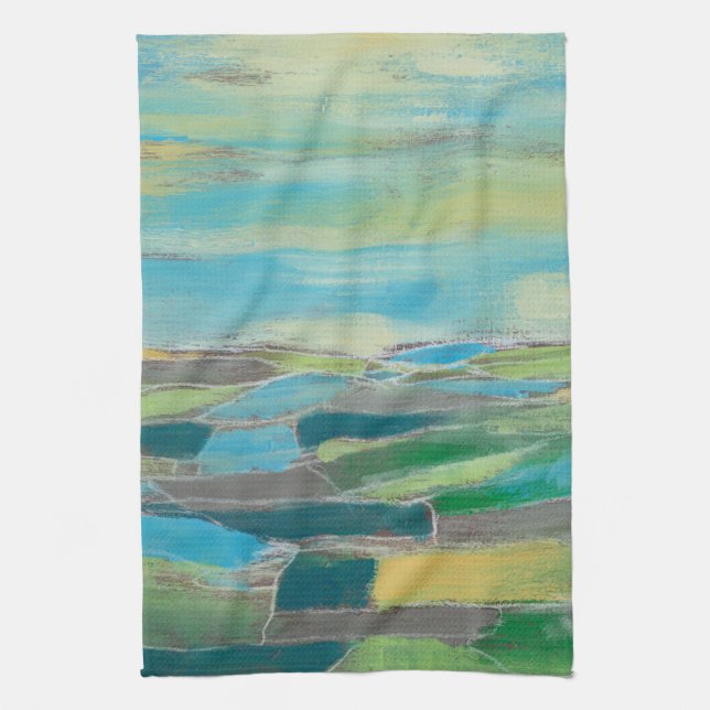 Fragmented Field I Towel (Vertical)