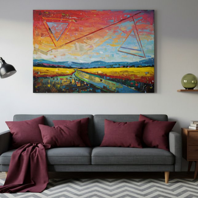 Fragmented Horizon Canvas Print (Creator Uploaded)