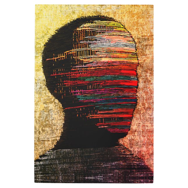 Fragmented Identity – Colorful Abstract Thread Art (Front)