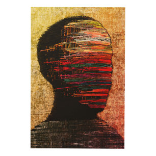 Fragmented Identity – Colorful Abstract Thread Art