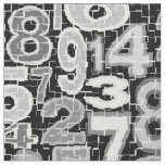 Fragmented Number Pattern Fabric