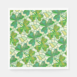 Fragmented Shamrocks Napkins