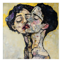 Fragmented Souls - Modern Expressionist Surrealism