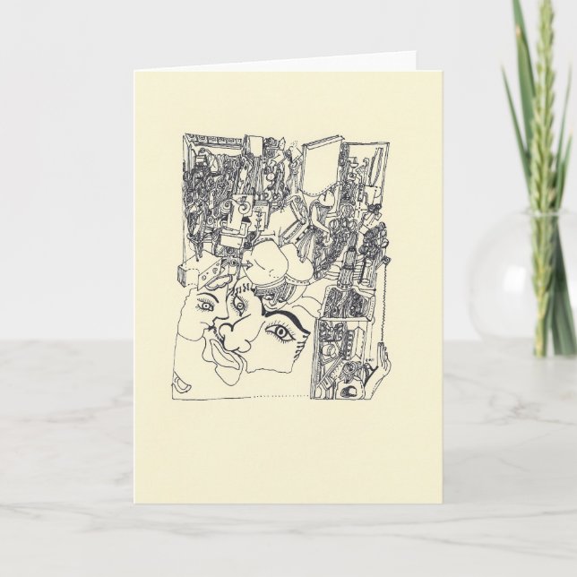 Fragments d'Arts 1 Surreal Drawing Greeting card (Front)