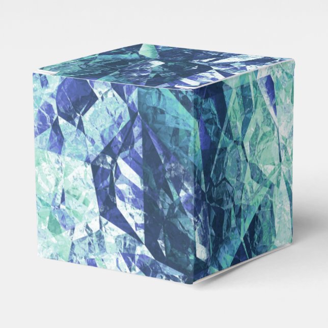 fragments of memories, in blue and green : favor boxes (Front Side)