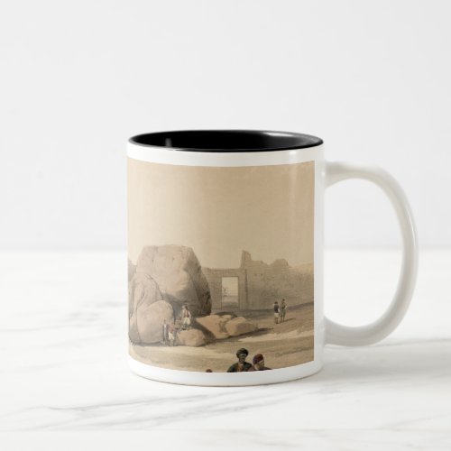 Fragments of the Great Colossus at The Memnonium Two_Tone Coffee Mug