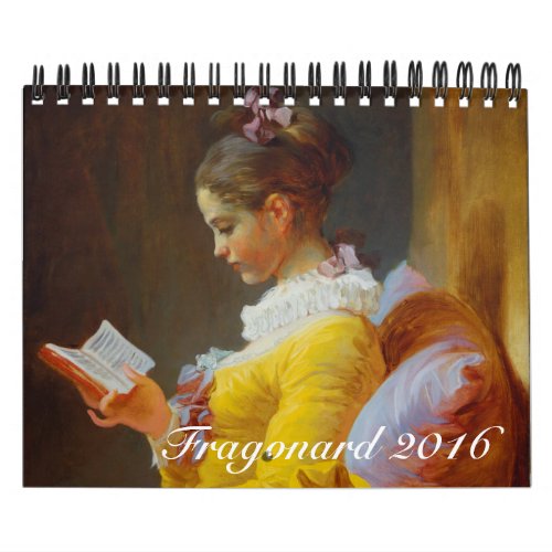 Fragonard Small 2016 Calendar