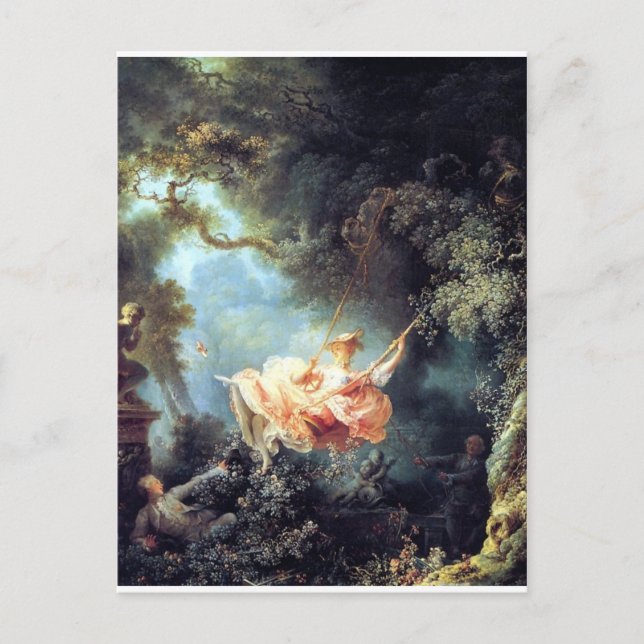 Fragonard The Swing antique fine art painting Postcard (Front)