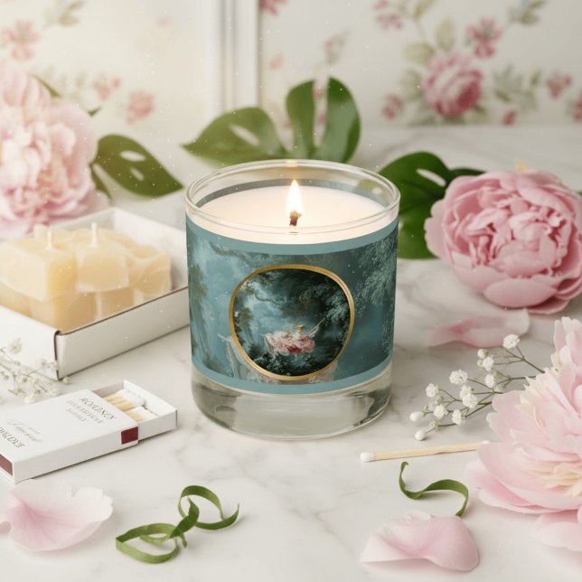 Fragonard “The Swing” Vintage Art Scented Glass  Candle (Creator Uploaded)