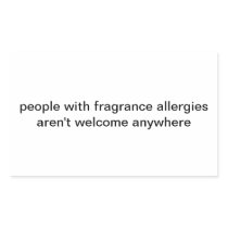 fragrance allergies sticker