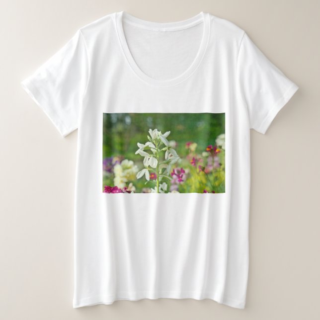 Fragrance Garden Plus Size T-Shirt (Design Front)