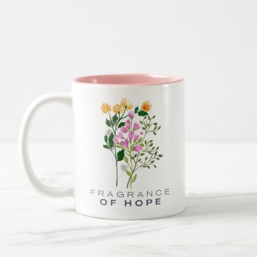 Fragrance of Hope Flower Two_Tone Coffee Mug