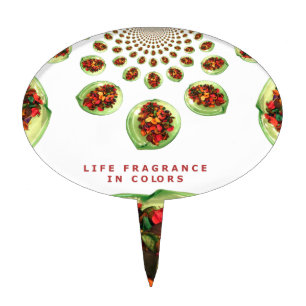Fragrance of Life: Potpourri Inspirational Message Cake Topper