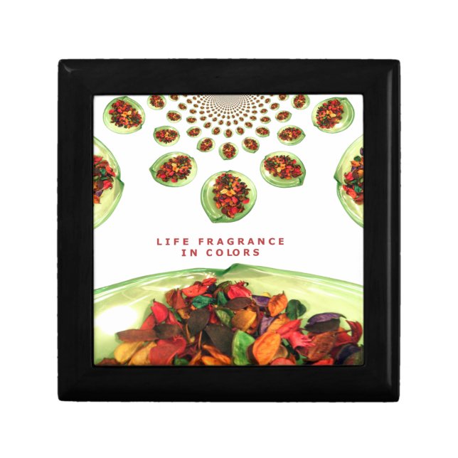 Fragrance of Life: Potpourri Inspirational Message Jewelry Box (Front)