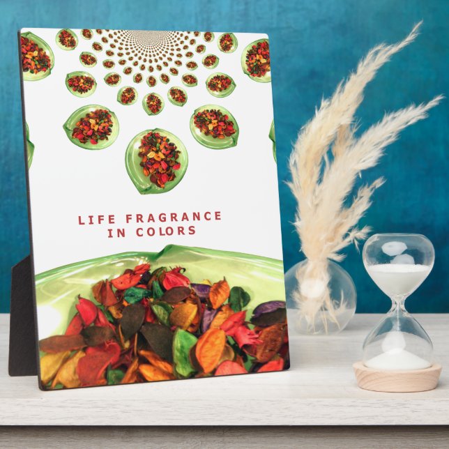 Fragrance of Life: Potpourri Inspirational Message Plaque (Side)