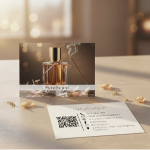 Fragrance Shop Visiting Card QR Code Perfume Brand