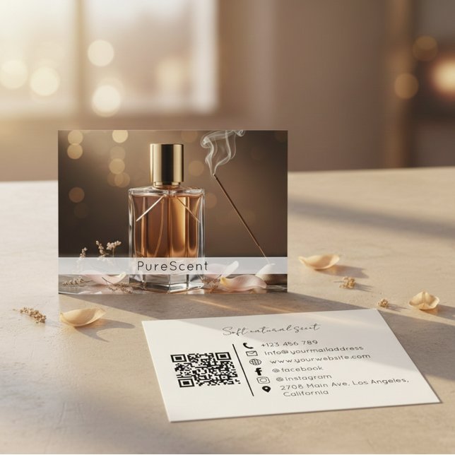 Fragrance Shop Visiting Card QR Code Perfume Brand (Creator Uploaded)