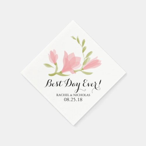 Fragrant Freesia Petals  Best Day Ever Paper Napkins