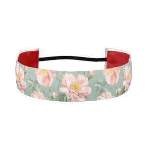 Fragrant Pink Roses Athletic Headband