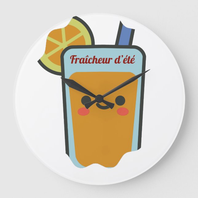 Fraîcheur d'été large clock (Front)