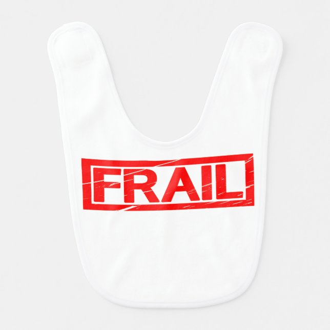 Frail Stamp Baby Bib (Front)