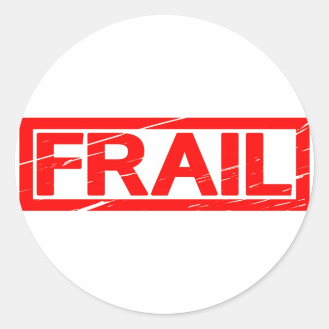 Frail Stamp Classic Round Sticker (Front)