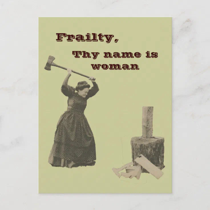 frailty they name is woman
