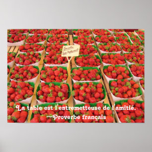Fraises and Friendship Poster