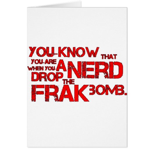 Frak Bomb Cards (Front)